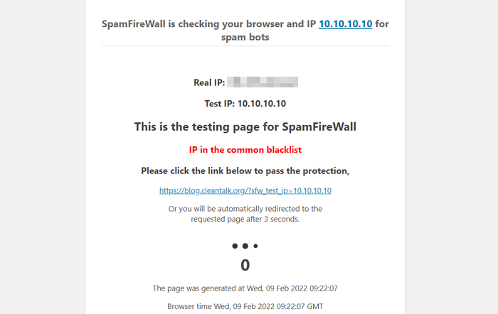 SPAM firewall